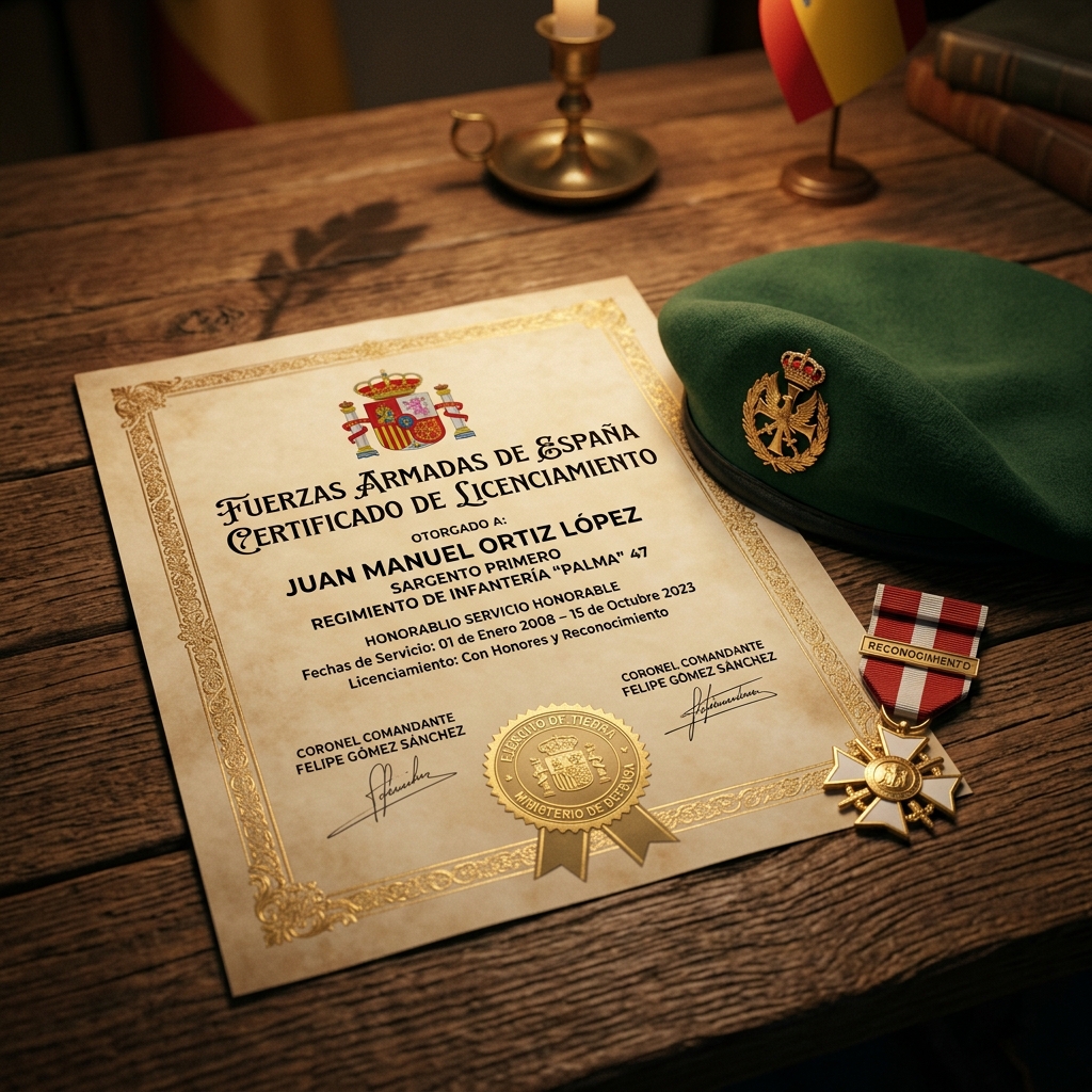 Medalla e insignias militares